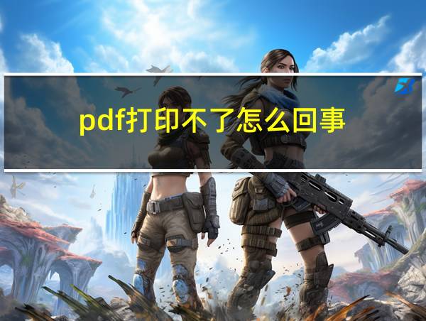 pdf打印不了怎么回事的相关图片