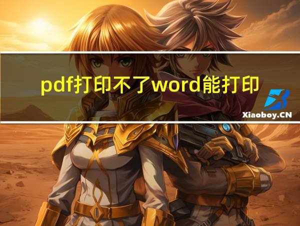 pdf打印不了word能打印的相关图片