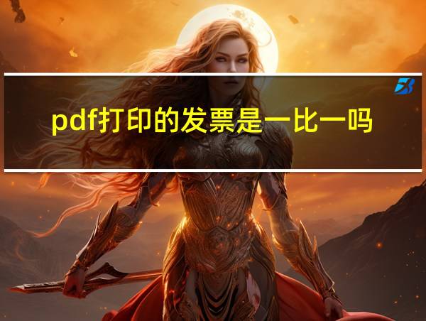 pdf打印的发票是一比一吗的相关图片