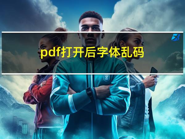 pdf打开后字体乱码的相关图片