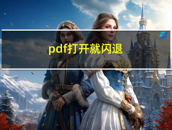 pdf打开就闪退的相关图片