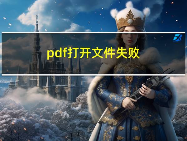 pdf打开文件失败的相关图片