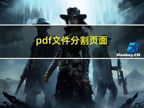 pdf文件分割页面的相关图片