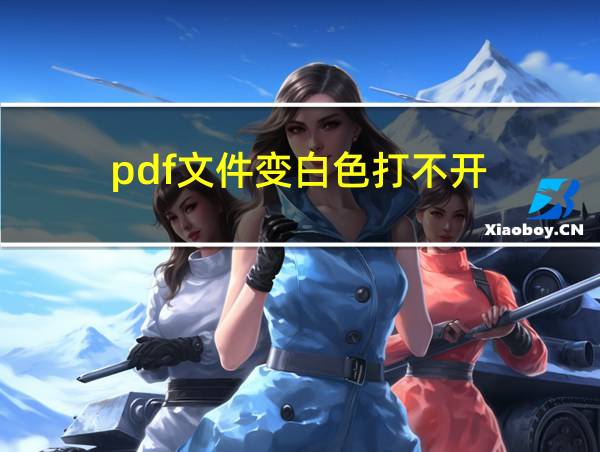 pdf文件变白色打不开的相关图片