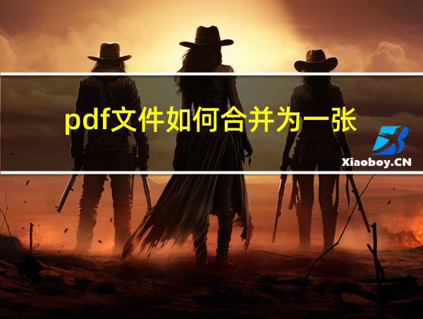 pdf文件如何合并为一张的相关图片