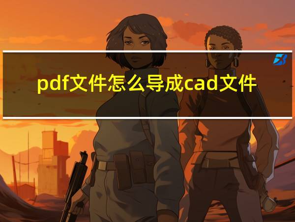 pdf文件怎么导成cad文件的相关图片