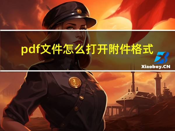 pdf文件怎么打开附件格式的相关图片