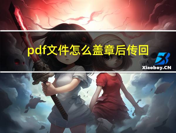 pdf文件怎么盖章后传回的相关图片