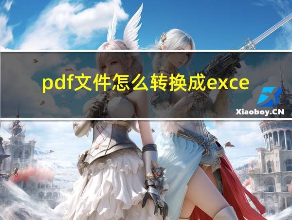 pdf文件怎么转换成excel表格的相关图片