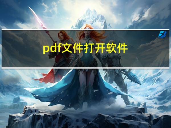 pdf文件打开软件的相关图片