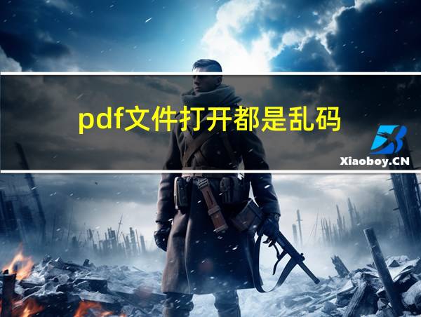 pdf文件打开都是乱码的相关图片