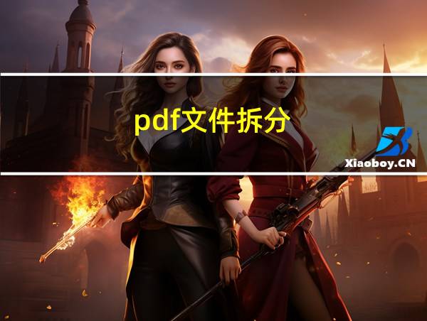 pdf文件拆分的相关图片