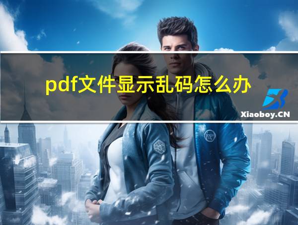 pdf文件显示乱码怎么办的相关图片