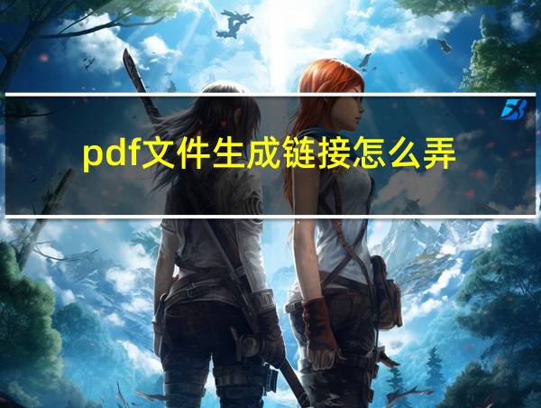 pdf文件生成链接怎么弄的相关图片