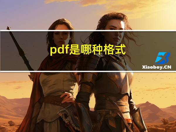 pdf是哪种格式的相关图片