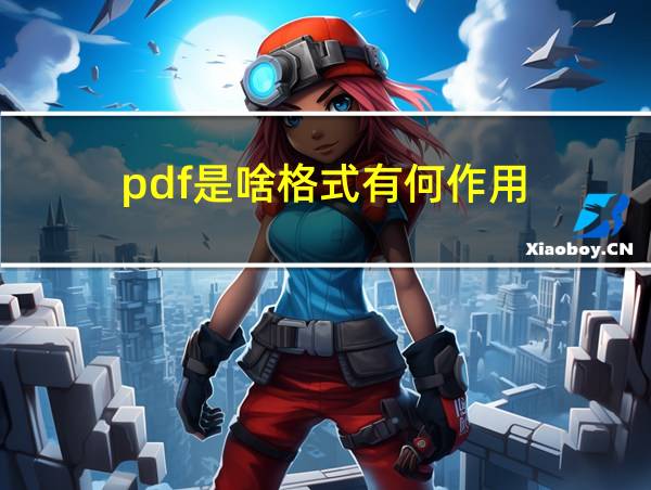 pdf是啥格式有何作用的相关图片