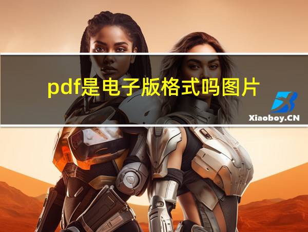 pdf是电子版格式吗图片的相关图片