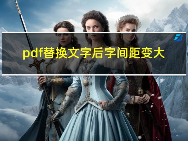 pdf替换文字后字间距变大的相关图片