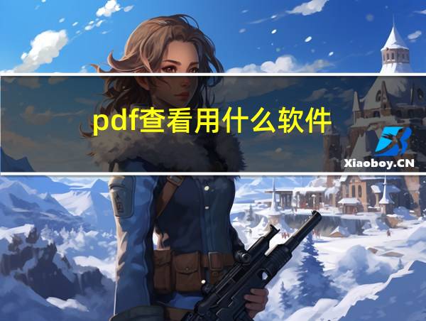 pdf查看用什么软件的相关图片