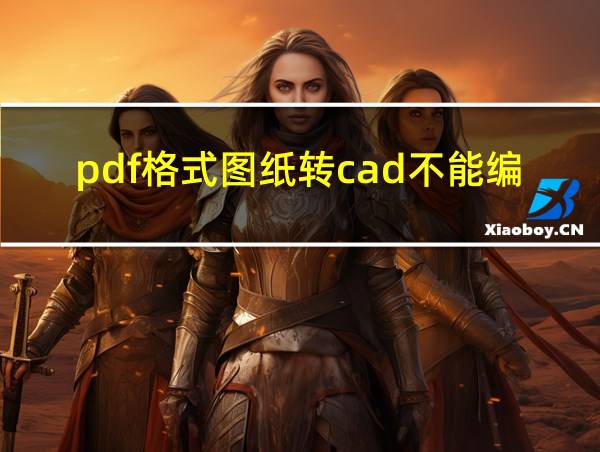 pdf格式图纸转cad不能编辑的相关图片