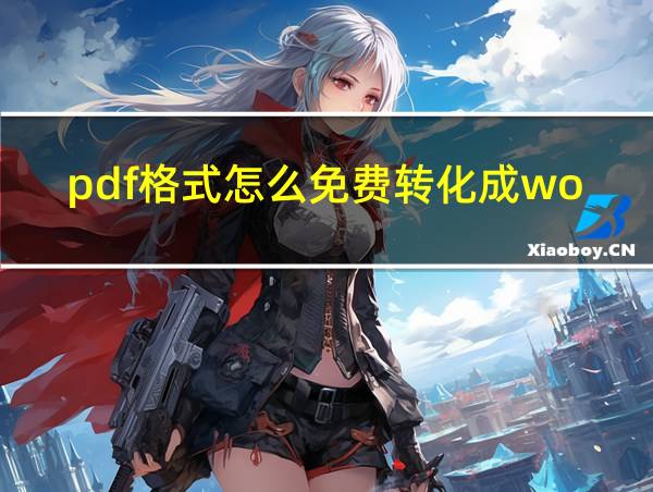 pdf格式怎么免费转化成word的相关图片