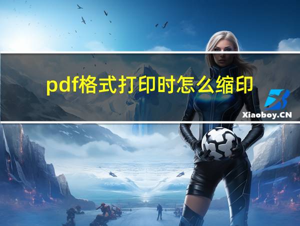 pdf格式打印时怎么缩印的相关图片