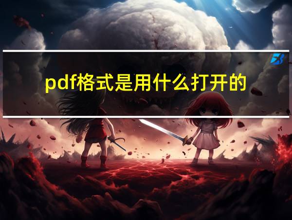 pdf格式是用什么打开的的相关图片