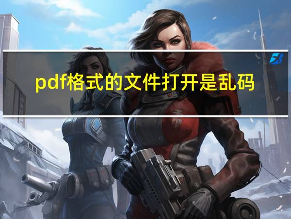 pdf格式的文件打开是乱码的相关图片