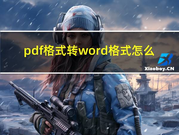 pdf格式转word格式怎么转的相关图片