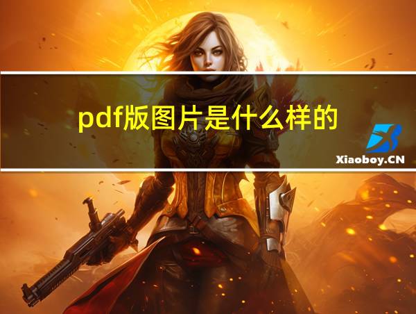 pdf版图片是什么样的的相关图片