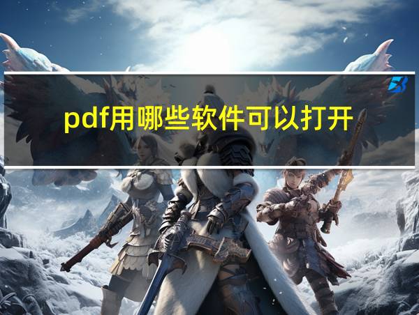 pdf用哪些软件可以打开的相关图片