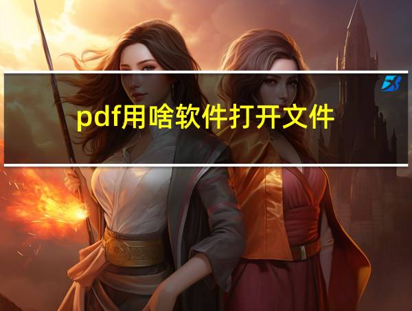 pdf用啥软件打开文件的相关图片