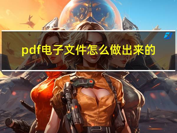 pdf电子文件怎么做出来的的相关图片