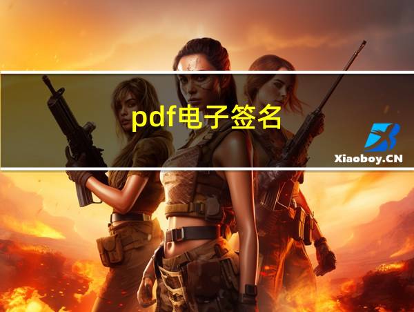 pdf电子签名的相关图片