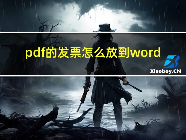 pdf的发票怎么放到word中的相关图片