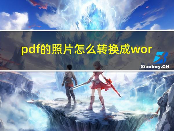 pdf的照片怎么转换成word的相关图片