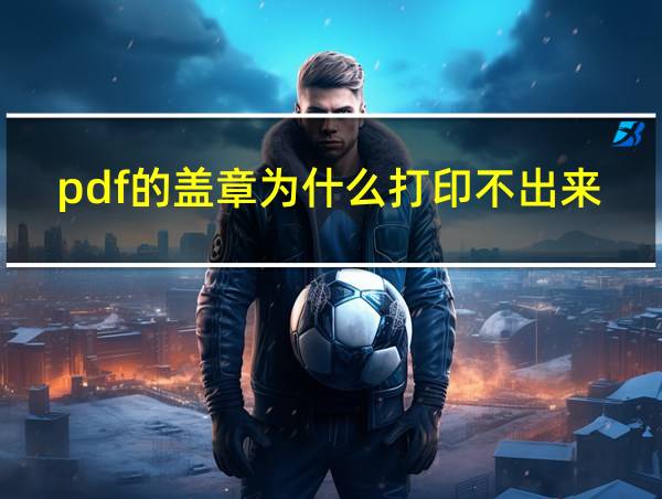 pdf的盖章为什么打印不出来的相关图片