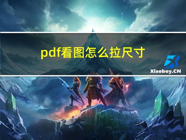 pdf看图怎么拉尺寸的相关图片