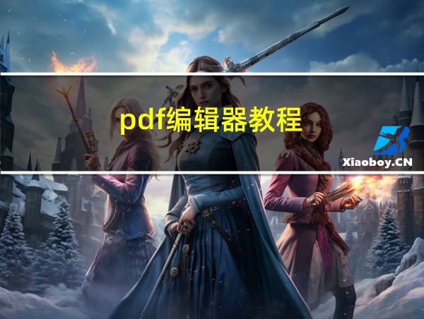 pdf编辑器教程的相关图片