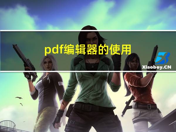 pdf编辑器的使用的相关图片