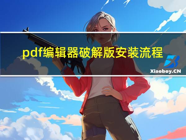 pdf编辑器破解版安装流程的相关图片