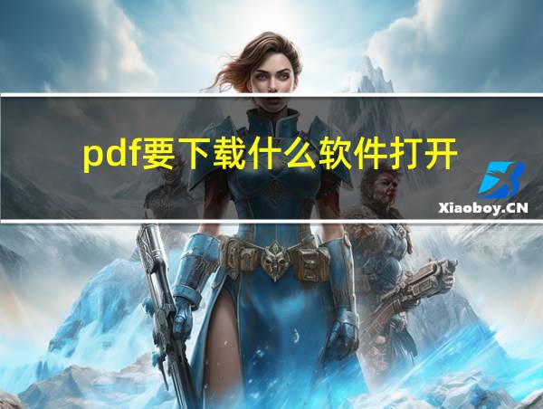 pdf要下载什么软件打开的相关图片