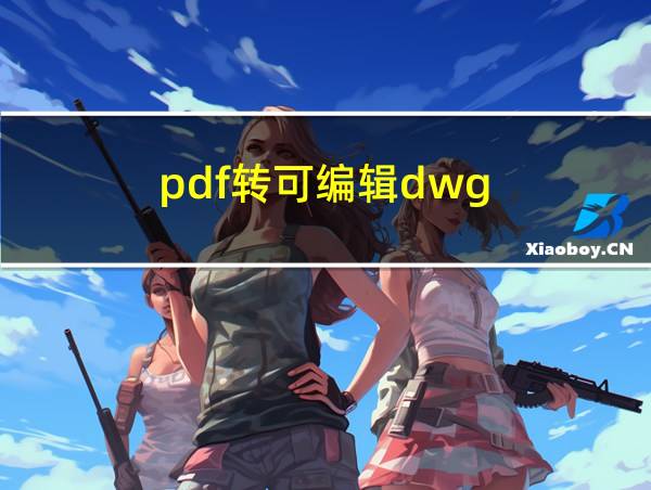 pdf转可编辑dwg的相关图片