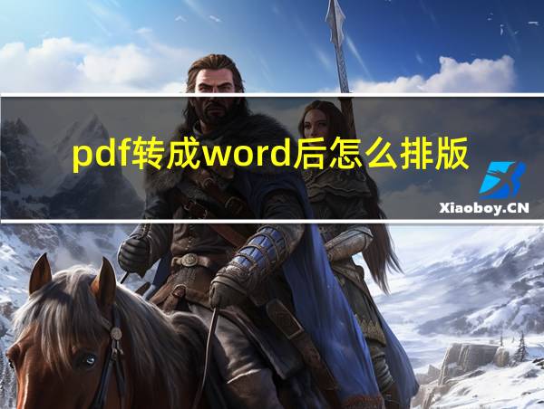 pdf转成word后怎么排版的相关图片