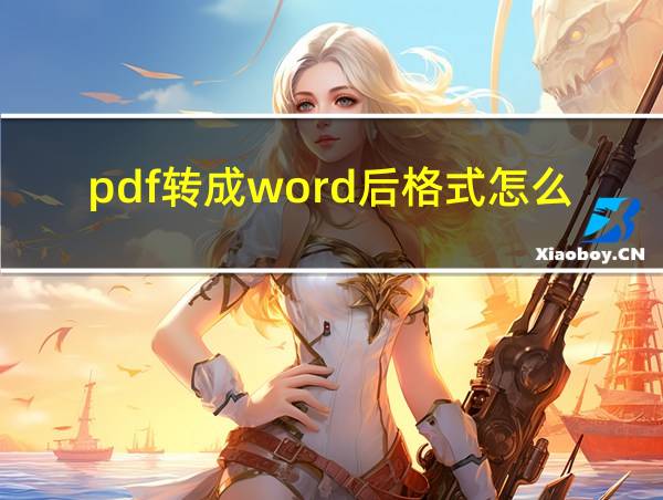 pdf转成word后格式怎么调整格式的相关图片