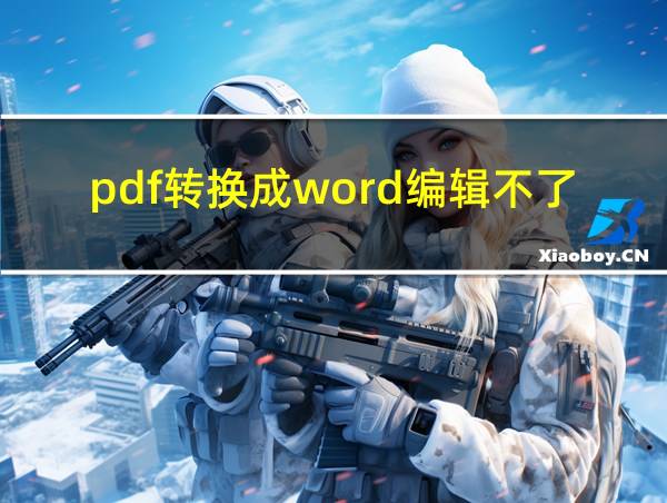 pdf转换成word编辑不了的相关图片