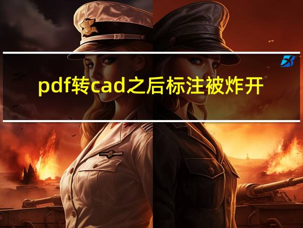 pdf转cad之后标注被炸开的相关图片