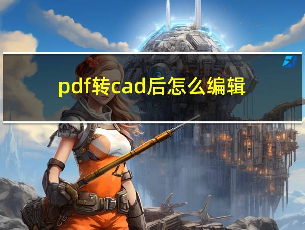 pdf转cad后怎么编辑的相关图片