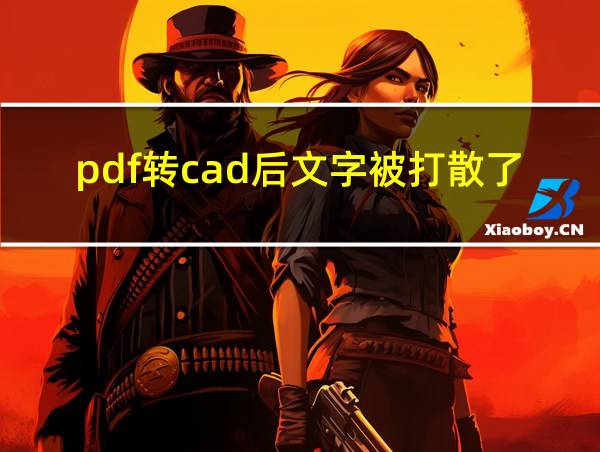 pdf转cad后文字被打散了的相关图片