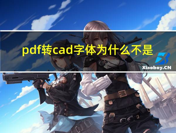 pdf转cad字体为什么不是整体的相关图片